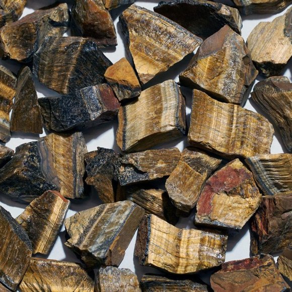 Set of 3 Raw South African Tiger's Eye Stones - Picture 12 of 12